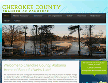 Tablet Screenshot of cherokee-chamber.org